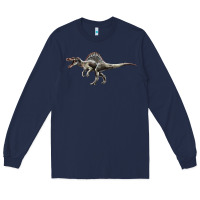 Navy Spinosaurus Long Sleeve Tee - LillyAllenDesigns