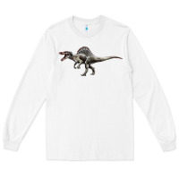 White Spinosaurus Long Sleeve Tee - LillyAllenDesigns