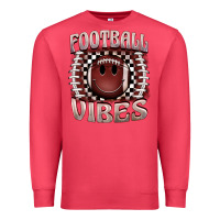 Cardinal football vibes smiley face Premium Sweatshirt - BarkalooDesign