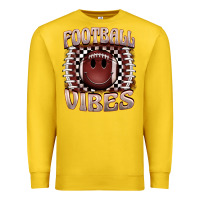 Lemon football vibes smiley face Premium Sweatshirt - BarkalooDesign