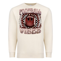 Sandshell football vibes smiley face Premium Sweatshirt - BarkalooDesign