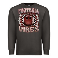 Smoke football vibes smiley face Premium Sweatshirt - BarkalooDesign