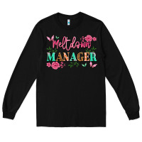 Black meltdown manager Long Sleeve Tee - JahusDesignShop