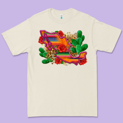 Mexico Map Premium Tee Designed By Zillion Design Studio