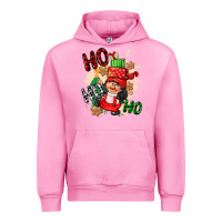 Fuchsia Pink ho ho ho girl gnome Urban Hoodie - CowGirlArtShop