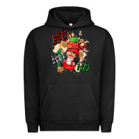 Pigment Black ho ho ho girl gnome Urban Hoodie - CowGirlArtShop