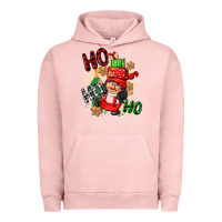 Pigment Salmon ho ho ho girl gnome Urban Hoodie - CowGirlArtShop