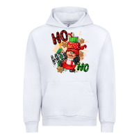 White ho ho ho girl gnome Urban Hoodie - CowGirlArtShop