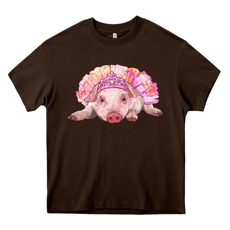 Balerina Baby Pig With Tutu Heavy Core Tee by RanaPortraitStore | Teevron