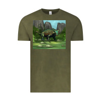 Vintage Olive ankylosaurus tumbler Vintage Tee - Artiststas