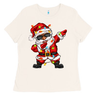 Bone afro dabbing santa Ladies Tee - Zillion Design Studio
