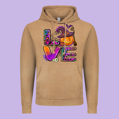 Halloween Love Vintage Hoodie Designed By Adodesignshop
