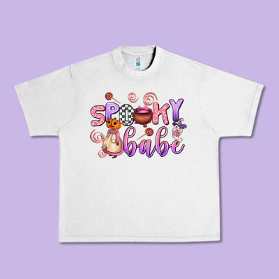Spooky Babe Urban Heavy Tee Designed By Adodesignshop
