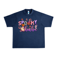 Navy spooky babe Urban Heavy Tee - AdoDesignShop