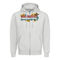 Dove Grey god fidence Zipper Hoodie - MaliasSmallBusiness