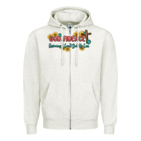Oatmeal Heather god fidence Zipper Hoodie - MaliasSmallBusiness