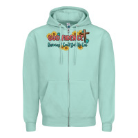 Seafoam god fidence Zipper Hoodie - MaliasSmallBusiness