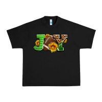 Black joy with football ball and sunflower ado Urban Heavy Tee - AdoDesignShop