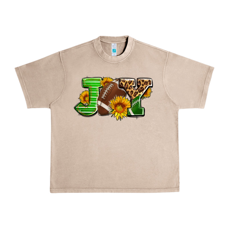 Joy With Football Ball And Sunflower Ado Urban Heavy Tee by AdoDesignShop | Teevron