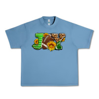 Pebble Blue joy with football ball and sunflower ado Urban Heavy Tee - AdoDesignShop