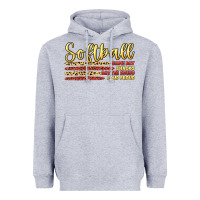 Heather Grey softball game day Heavyweight Hoodie - Artiststas