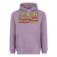Lavender softball game day Heavyweight Hoodie - Artiststas