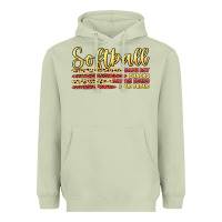 Matcha softball game day Heavyweight Hoodie - Artiststas