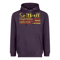 Plum softball game day Heavyweight Hoodie - Artiststas