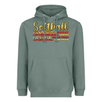 Sage softball game day Heavyweight Hoodie - Artiststas