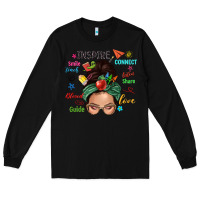 Black Teacher messy bun caucasian Long Sleeve Tee - NancyCooperArtShop