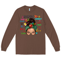 Chestnut Teacher messy bun caucasian Long Sleeve Tee - NancyCooperArtShop