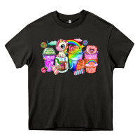 Asphalt unicorn coffee cups Heavy Core Tee - Zillion Design Studio