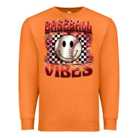 Carrot baseball vibes smiley face Premium Sweatshirt - BarkalooDesign