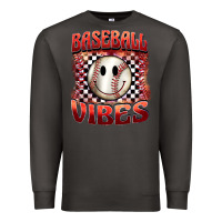 Smoke baseball vibes smiley face Premium Sweatshirt - BarkalooDesign