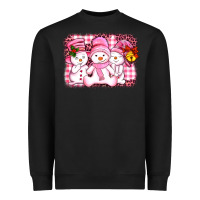 Black chillin pink   with my snowmies  ado Heavyweight Sweatshirt - AdoDesignShop