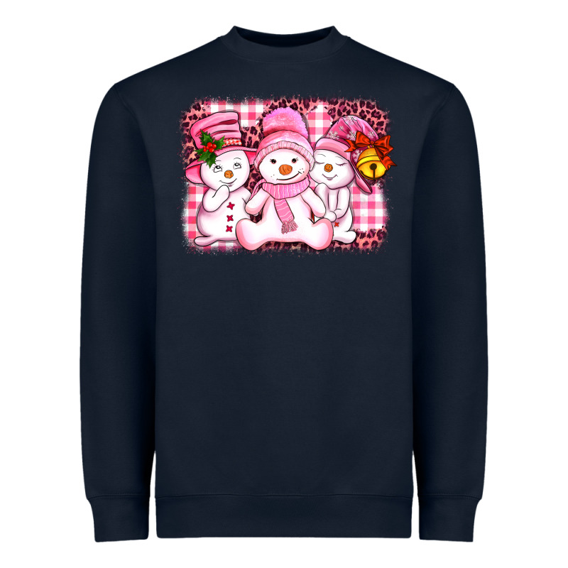 Chillin Pink   With My Snowmies  Ado Heavyweight Sweatshirt by AdoDesignShop | Teevron
