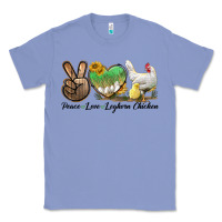 Colony Blue Peace Love Leghorn Chicken Classic Tee - LillyAllenDesigns