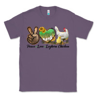 Lavender Peace Love Leghorn Chicken Classic Tee - LillyAllenDesigns