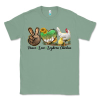Sage Peace Love Leghorn Chicken Classic Tee - LillyAllenDesigns