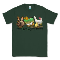 Sports Green Peace Love Leghorn Chicken Classic Tee - LillyAllenDesigns