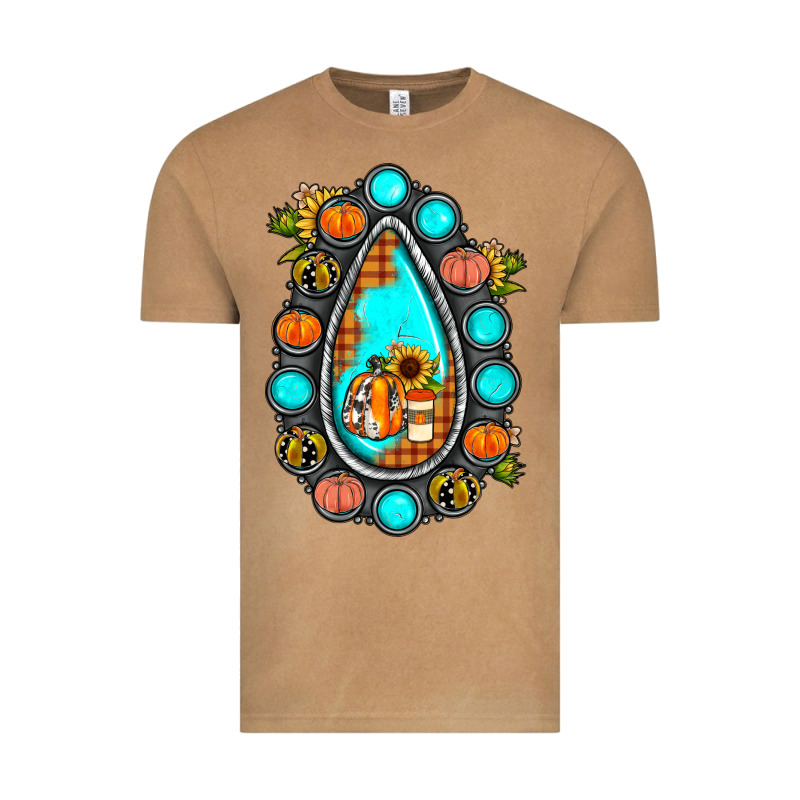 Gemstone Pumpkin Fall Vintage Tee by JahusDesignShop | Teevron