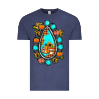 Vintage Denim gemstone pumpkin fall Vintage Tee - JahusDesignShop