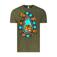 Vintage Olive gemstone pumpkin fall Vintage Tee - JahusDesignShop