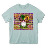 Mardi Gras Gnomes Mask Serape Sunflowers Heavy Core Tee | Teevron