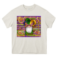 Cream mardi gras gnomes mask serape sunflowers Heavy Core Tee - Artiststas