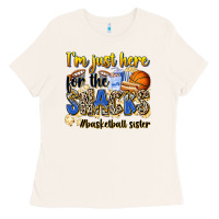 Bone im just here for the snacks basketball sister Ladies Tee - Zillion Design Studio