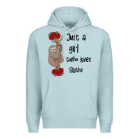 Blue Mist just a girl who loves sloths Premium Hoodie - Bettercallsaul
