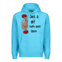 Ocean Blue just a girl who loves sloths Premium Hoodie - Bettercallsaul