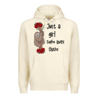 Sandshell just a girl who loves sloths Premium Hoodie - Bettercallsaul