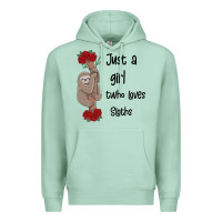 Seafoam just a girl who loves sloths Premium Hoodie - Bettercallsaul